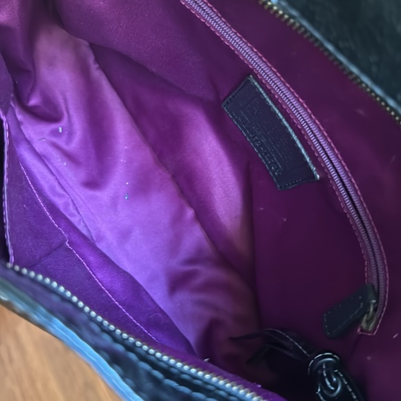 Coach black patent bag like new - Picture 6 of 13